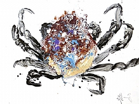 Long Shan, le crabe topaze et ses saphirs - Peintures