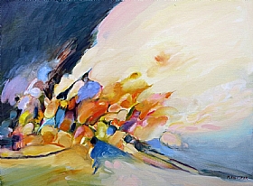 Michel Politzer, Aube Colorée II - Peintures