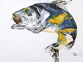 Long Shan, Bar vorace en chasse - Peintures